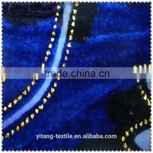 Burnout Velet Fabric With Glitter thumbnail-1