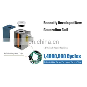 COVNA DN15 1/2 Inch 2 Way 12V DC Normally Closed IP68 Underwater PVC Plastic Submersible Solenoid Valve thumbnail-2