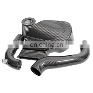 Personalized Design Dry Carbon Fiber Hood Retrofit Vents Cold Air Intake System for VW Golf 6R 2.0T EA113 thumbnail-1