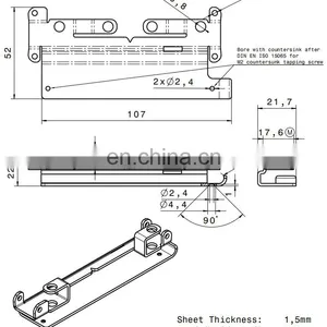 Anodized Aluminium Sheet Metal Stamping Bending Forming Welding Parts thumbnail-4