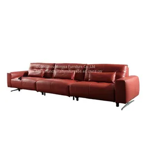 Light Luxury Leather Soft Sofa Space Capsule Cinema Sofa Large Living Room Combination Electric Reclining Function thumbnail-2