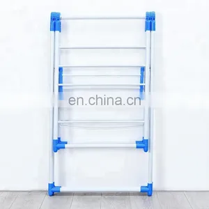 Online Shopping Folding Houseware Gullwing Clothes Drying Rack Foldable Standing Clothes Rack thumbnail-1