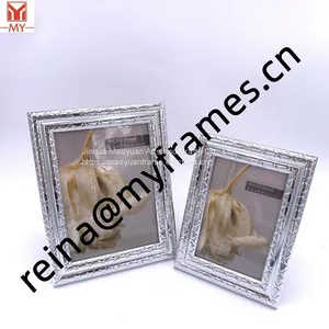 Creative Wedding Simple Photo Frame PS Plastic Silver Antique Photo Frame thumbnail-1