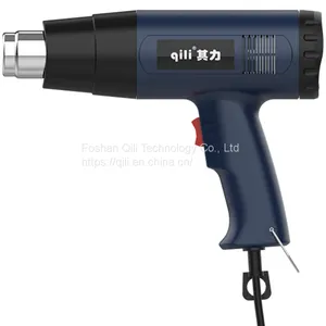Qr866 EU 220V 2000W Digital Heat Gun Set With Switch 6PCS Hot Air Gun Nozzles Tool Box for Removing Paint Shrinking PVC thumbnail-3