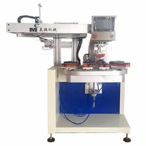 Meichao Single Color Eight Stations Automatic Rotary Pad Printing Machine thumbnail-1