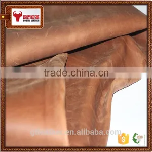 Genuine China Leather for Shoes Vintage Style Crazy Horse Pattern thumbnail-6