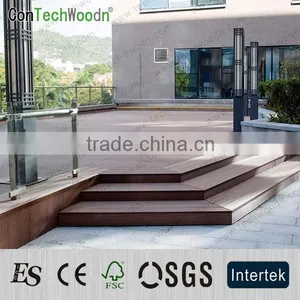 Wood Texture Outdoor Pavilion Wpc Decking thumbnail-1