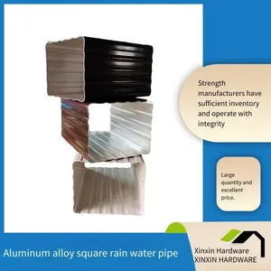 Large-diameter Downpipes for Factory Buildings, Sizes of Prefabricated Aluminum Alloy Rainwater Pipes, Building Exterior Wall Drainage Pipes thumbnail-1