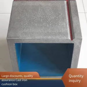 Junyuan Ht300 Square Box Workbench, Customization Supported, Equal-height T-slot Pad Box, 90-degree Machine Tool Cast Iron Square Tube Casting thumbnail-3