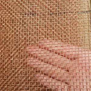 Ultra-thin Dust-proof and Filtering Copper Wire Mesh Made of Purple Copper, Anti-corrosion, Conductive and Heat-dissipating, t2 Pure Copper Mesh thumbnail-1