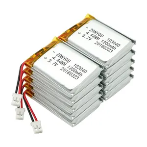 Factory Direct Sale Cheap Price ZonYou 103040 1200mAh Lithium Polymer Battery Cell for Power Tools Renewable Energy Systems thumbnail-1