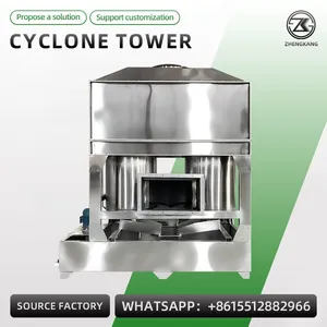 Industrial Cyclone Tower Waste Gas Treatment Equipment PP Cyclone Spray Tower for Printing and Painting thumbnail-2