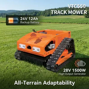 Vigorun VTC550 Mower Automatic 16x Manual Efficiency Robot Lawn Mower Remote Control Landscaping Machinery Equipment thumbnail-1