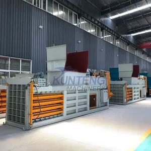 Industrial Hydraulic Horizontal Straw Agricultural Waste Metal Baler Municipal Solid Waste Baler EPC thumbnail-2