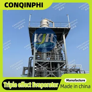 Three-Effect Evaporation Crystallization Unit, 304 Stainless Steel, Vacuum Type for High Purity Salt Recovery, ISO Compliant thumbnail-1