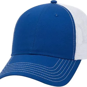 Blank Two Tone Mesh Trucker Hat Curved Brim Adjustable Snapback Baseball Cap Custom Logo Promotional Sports Caps Wholesale thumbnail-3
