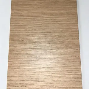 Light Straight Grain Melamine Faced Eco Panel E0 Grade Scratch Resistant Decorative Wood Board For Cabinet Wardrobe Wall Panel thumbnail-1