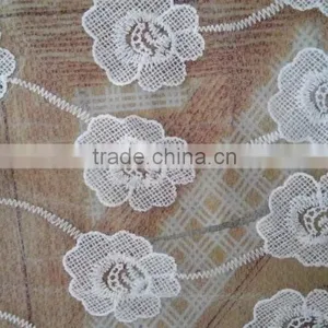 Mesh Lace Fabric Accessory Embroidery Milk Silk Full Lace With Flower thumbnail-4