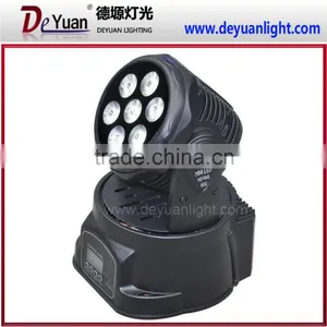 7pcs 12w Rgbwa uv 6in1 Led Mini Moving Head Wash Light Wedding Light thumbnail-2