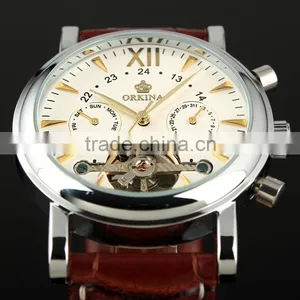Tourbillon Automatic Leather Watch WM307 thumbnail-1