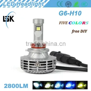 All in One 3000K, 4300K, 6500K, 8000K, 10000K Availble g6 Led CR EE-XHP50 Car Headlight With Aluminum thumbnail-1