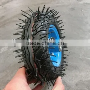 6x2 Rubber Wheel for Trolley Use 6"" Pneumatic Rubber Wheel thumbnail-5