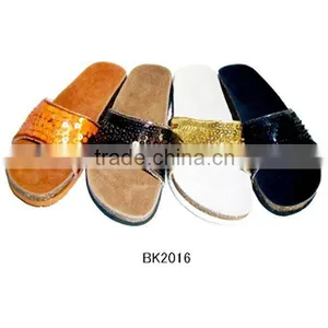 Ladies' Cork Sole Slipper / Cork Slipper / Slipper thumbnail-1