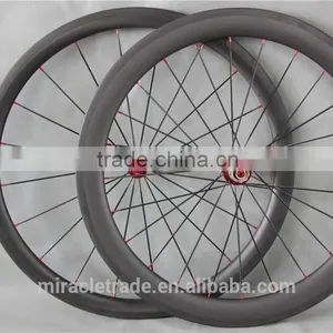 56mm Clincher Wheels Red R36 Hub Carbon Wheels Red Nipples Full Carbon Wheels China W56C thumbnail-2