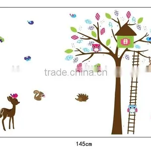 ALFOREVER Pvc Owl Decals,pvc Owl Sticker for Home Decoration thumbnail-4