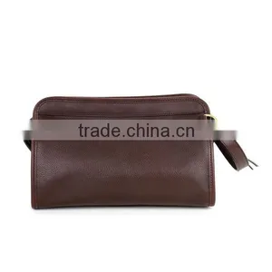 Genuine Leather Airline Travel Kit Bag High Quality Men Travel Shaving Kit Quality Choice thumbnail-3