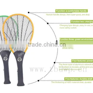 Yiwu Mosquito Racket Manufactory Beautiful Designed TB-8006 Rechargeable Mosquito-hitting Swatter thumbnail-1