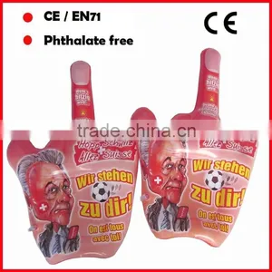 Full Color Printed PVC Inflatable Fingers Hand for Cheering thumbnail-1
