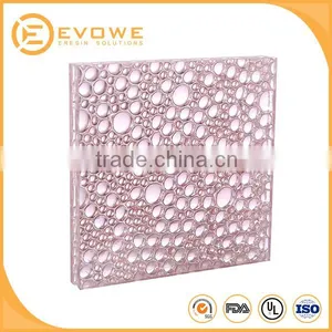 Eco-friendly Luxcore Translucent Synthetic Resin Tile Acrylic Honeycomb Panel thumbnail-1