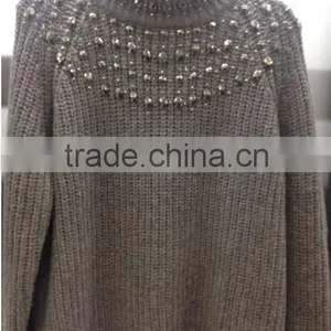 Ladies' Hot Sell Knitted Sweaters thumbnail-1