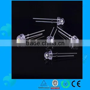 2000-2500MCD Little Straw Hat White 5mm LED Diode thumbnail-1