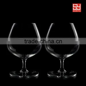 Customized Sodalime Clear Short Stem Brandy Glass Luxury Hotel Club Glassware Supplier thumbnail-1