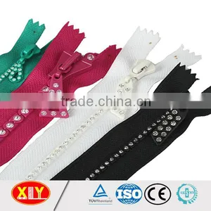 China XLY Zipper #5 Close End Fancy Style Diamond Zipper thumbnail-2
