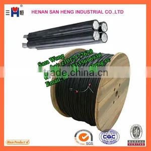 XLPE PE PVC Insulation Material and Aluminum Alloy AAAC Aluminum AAC Conductor Material Low Voltage Twisted Abc Cable thumbnail-1