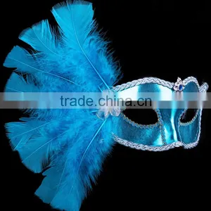 Carnival Masks Paty Masks Half Feather Mask thumbnail-1