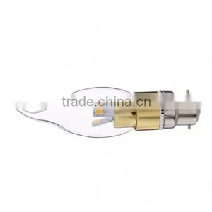 LED Candle Bulb 3W LED Candle Bulb Golden B22 Warm White SMD5630 Candle Lamp thumbnail-4