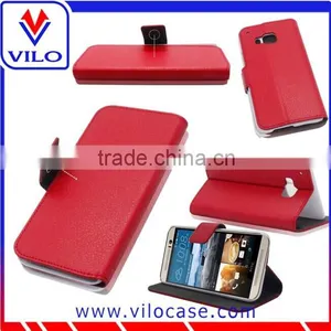 Card Holder Luxury Leather Wallet Case For HTC M9 thumbnail-1