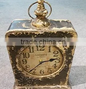 Shabby Chic Metal Antique French Clock thumbnail-1