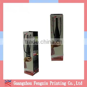 China Supplier Customized Popular Wholesale Paper Wine Bottle Carrying Gift Bag thumbnail-4