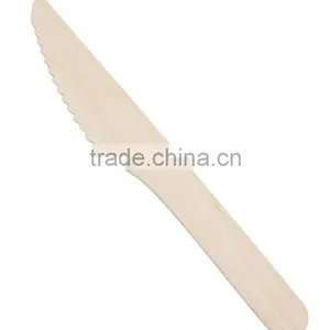 New Products Brich Wooden 140mm 160mm Disposable Knife thumbnail-4