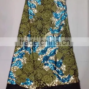 CL6668 New Design Good Price Sequins Lace Fabric, French Lace for 5 Yards thumbnail-3