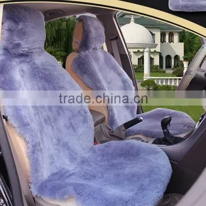 Car Interior High Quality Winter Warm Luxury 100% Genuine Short Wool Sheepskin Universal Car Seat Cover Set thumbnail-5
