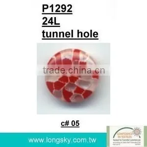 (#P1292-05) 2015 Custom Made Fashion Show Designer Plastic Red Round Clothing Buttons thumbnail-3