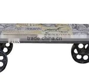 MAGIC INDIA COLORFUL COFFEE TABLE , INDUSTRIAL METAL COFFEE TABLE FURNITURE thumbnail-2