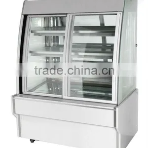 European-style Front Slide Glass Door Display Pastry/cake Refrigerator Cabinet/showcase thumbnail-1
