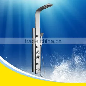 Bathroom Fittings Luxury Mirror Finish 304 Stainless Steel Set Column Shower Panel Y-014 thumbnail-1